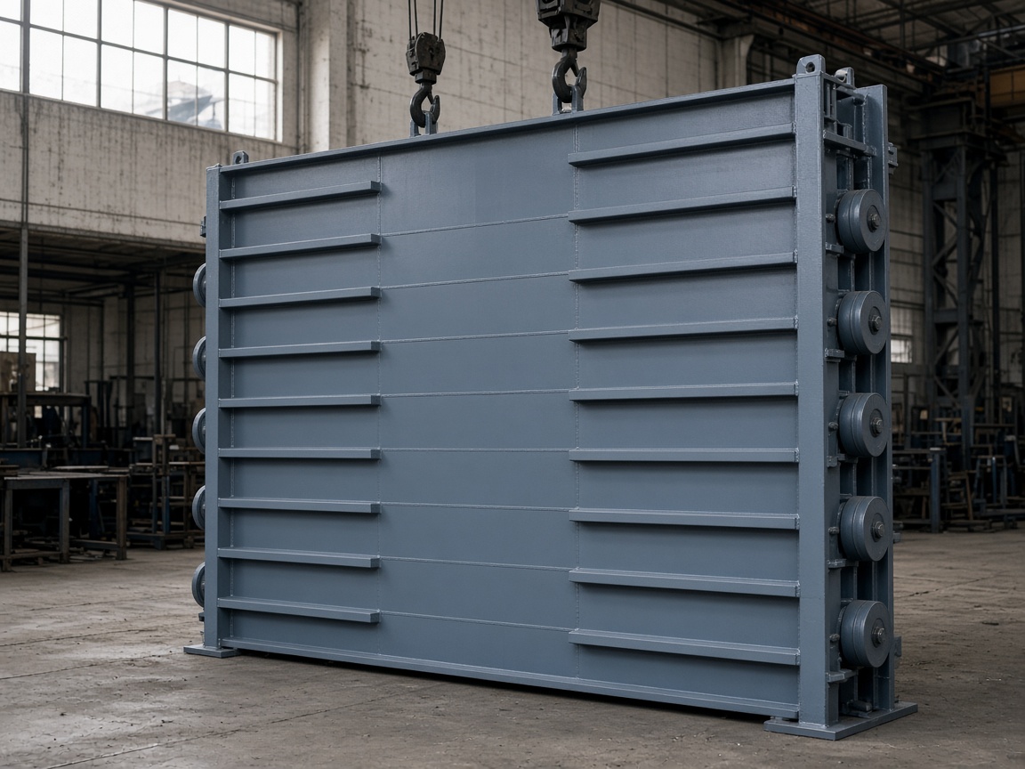 Fixed-Wheel Steel Gates for Reservoir Outlet &mdash; Mid/Large Dam Supply Class