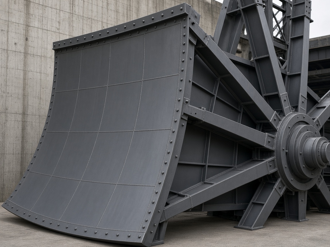 Large-Opening Radial Steel Gates for Flood-Control Barrage